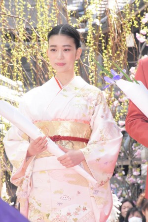 森川葵『花戦さ』完成奉告＆記者会見にて