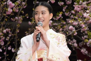 森川葵『花戦さ』完成奉告＆記者会見にて