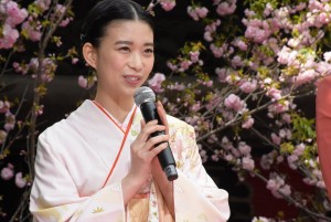 森川葵『花戦さ』完成奉告＆記者会見にて