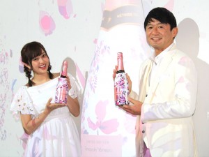 菊地亜美、「お花見 CHANDON 2017」イベントにて