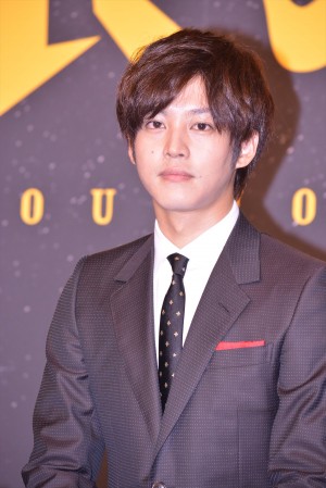 松坂桃李、『孤狼の血』製作発表会見にて