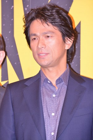 江口洋介、『孤狼の血』製作発表会見にて