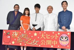 『夜は短し歩けよ乙女』初日舞台挨拶にて