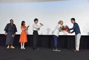 『夜は短し歩けよ乙女』初日舞台挨拶にて