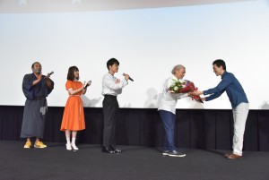 『夜は短し歩けよ乙女』初日舞台挨拶にて