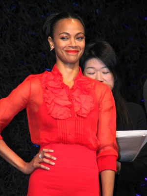 ゾーイ・サルダナ、『ガーディアンズ・オブ・ギャラクシー：リミックス』アジア合同記者会見にて