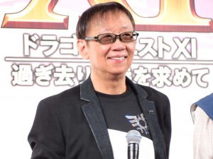 堀井雄二、『ドラゴンクエストXI 過ぎ去りし時を求めて』発売日発表会にて