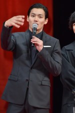 野村周平、『帝一の國』完成披露試写会にて