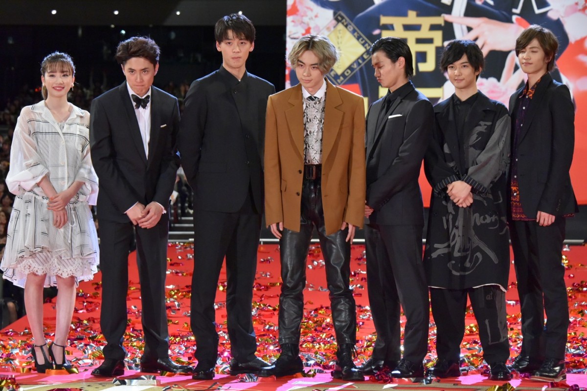 菅田将暉、フンドシ太鼓シーンで“熱い友情”育む　『帝一の國』豪華舞台あいさつ