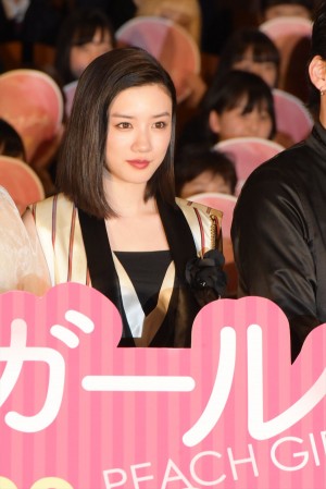 永野芽郁、『ピーチガール』完成披露試写会にて