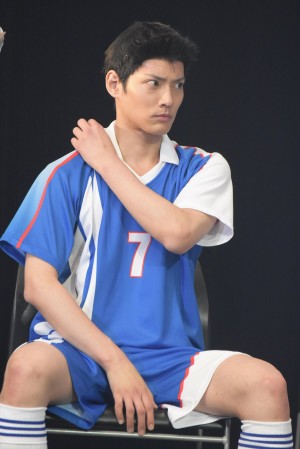 土井一海（早田誠役）、超体感ステージ『キャプテン翼』製作発表会見にて