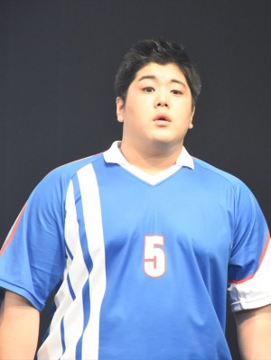 皇希（次藤洋役）、超体感ステージ『キャプテン翼』製作発表会見にて