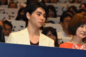 村上虹郎、『武曲　MUKOKU』完成披露舞台挨拶にて