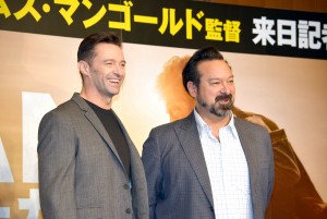 ヒュー・ジャックマンとジェームズ・マンゴールド監督。『LOGAN／ローガン』来日記者会見にて