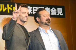 ヒュー・ジャックマンとジェームズ・マンゴールド監督。『LOGAN／ローガン』来日記者会見にて