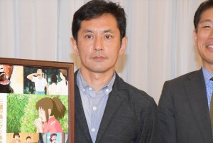 三鷹の森ジブリ美術館新企画展示「食べるを描く。」内覧会に出席した宮崎吾朗