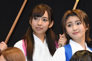 新内眞衣、井上小百合、映画『あさひなぐ』キャスト発表会にて