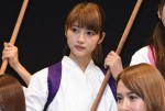 若月佑美、映画『あさひなぐ』キャスト発表会にて