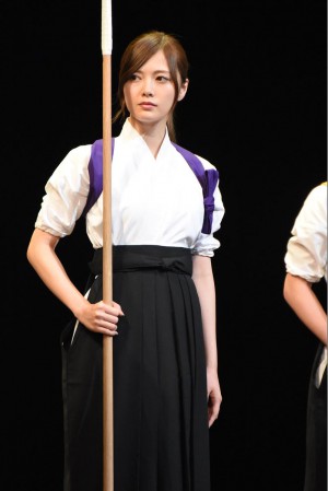 白石麻衣、映画『あさひなぐ』キャスト発表会