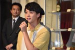 島谷純一郎役で登場した竹内涼真。『ひよっこ』新キャスト発表スタジオ取材会にて