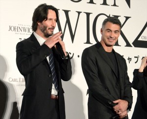 キアヌ・リーヴス、チャド・スタエルスキ監督。『ジョン・ウィック：チャプター2』ジャパンプレミアにて
