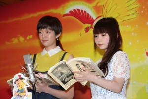 佐藤栞里と中川翔子、『劇場版ポケットモンスター キミにきめた！』公開アフレコにて