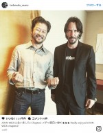 浅野忠信、“ジョン・ウィック”キアヌ・リーヴスとニッコリ対面