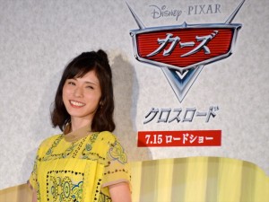 映画『カーズ／クロスロード』新車発表会見に出席した松岡茉優