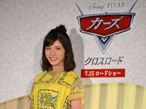 映画『カーズ／クロスロード』新車発表会見に出席した松岡茉優