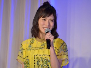 映画『カーズ／クロスロード』新車発表会見に出席した松岡茉優