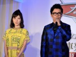 映画『カーズ／クロスロード』新車発表会見に出席した松岡茉優、藤森慎吾