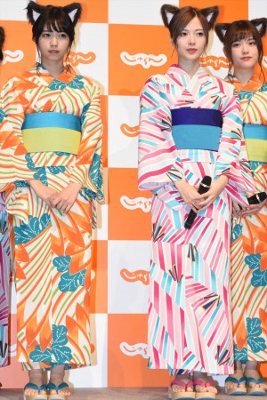 西野七瀬、白石麻衣、じゃらんCM発表会にて