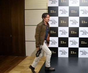 ジョニー・デップ『パイレーツ・オブ・カリビアン／最後の海賊』取材会にて