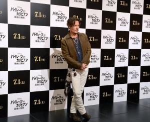 ジョニー・デップ『パイレーツ・オブ・カリビアン／最後の海賊』取材会にて