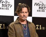 ジョニー・デップ『パイレーツ・オブ・カリビアン／最後の海賊』取材会にて