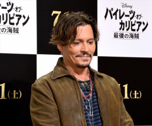 ジョニー・デップ『パイレーツ・オブ・カリビアン／最後の海賊』取材会にて