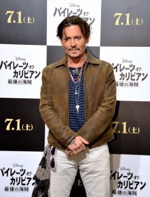 ジョニー・デップ『パイレーツ・オブ・カリビアン／最後の海賊』取材会にて