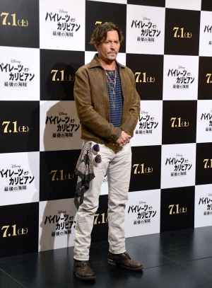 ジョニー・デップ『パイレーツ・オブ・カリビアン／最後の海賊』取材会にて