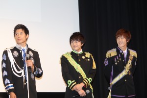 左から勇翔（BOYS AND MEN）、小林豊（BOYS AND MEN）、土田拓海（BOYS AND MEN）、『マジで航海してます。』制作発表会に登壇