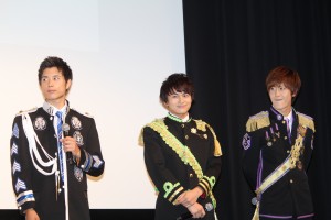 左から勇翔（BOYS AND MEN）、小林豊（BOYS AND MEN）、土田拓海（BOYS AND MEN）、『マジで航海してます。』制作発表会に登壇