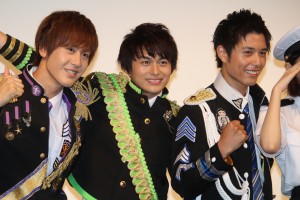 左から土田拓海（BOYS AND MEN）、小林豊（BOYS AND MEN）、勇翔（BOYS AND MEN）、『マジで航海してます。』制作発表会に登壇