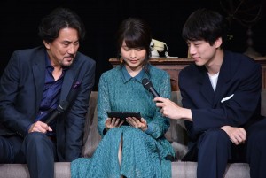 役所広司、有村架純、坂口健太郎、『レイトン ミステリージャーニー カトリーエイルと大富豪の陰謀』の完成披露会に登壇