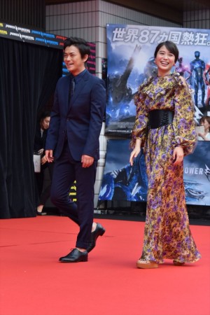 勝地涼、広瀬アリス、『パワーレンジャー』ジャパンプレミアにて