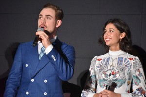 デイカー・モンゴメリー、ナオミ・スコット。『パワーレンジャー』ジャパンプレミアにて