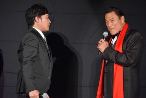 山里亮太、アントニオ猪木。『パワーレンジャー』ジャパンプレミアにて