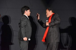 山里亮太、アントニオ猪木。『パワーレンジャー』ジャパンプレミアにて