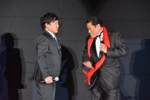 山里亮太、アントニオ猪木。『パワーレンジャー』ジャパンプレミアにて