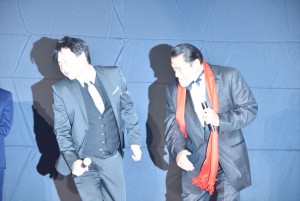 山里亮太、アントニオ猪木。『パワーレンジャー』ジャパンプレミアにて