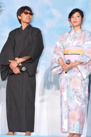 熊澤尚人監督＆石井杏奈、『心が叫びたがってるんだ。』完成記念プレミアイベントに浴衣で出席