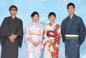 熊澤尚人監督、石井杏奈、芳根京子、寛一郎、『心が叫びたがってるんだ。』完成記念プレミアイベントに浴衣で出席